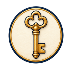 Master icon showing an antique gold key on an ivory medallion.